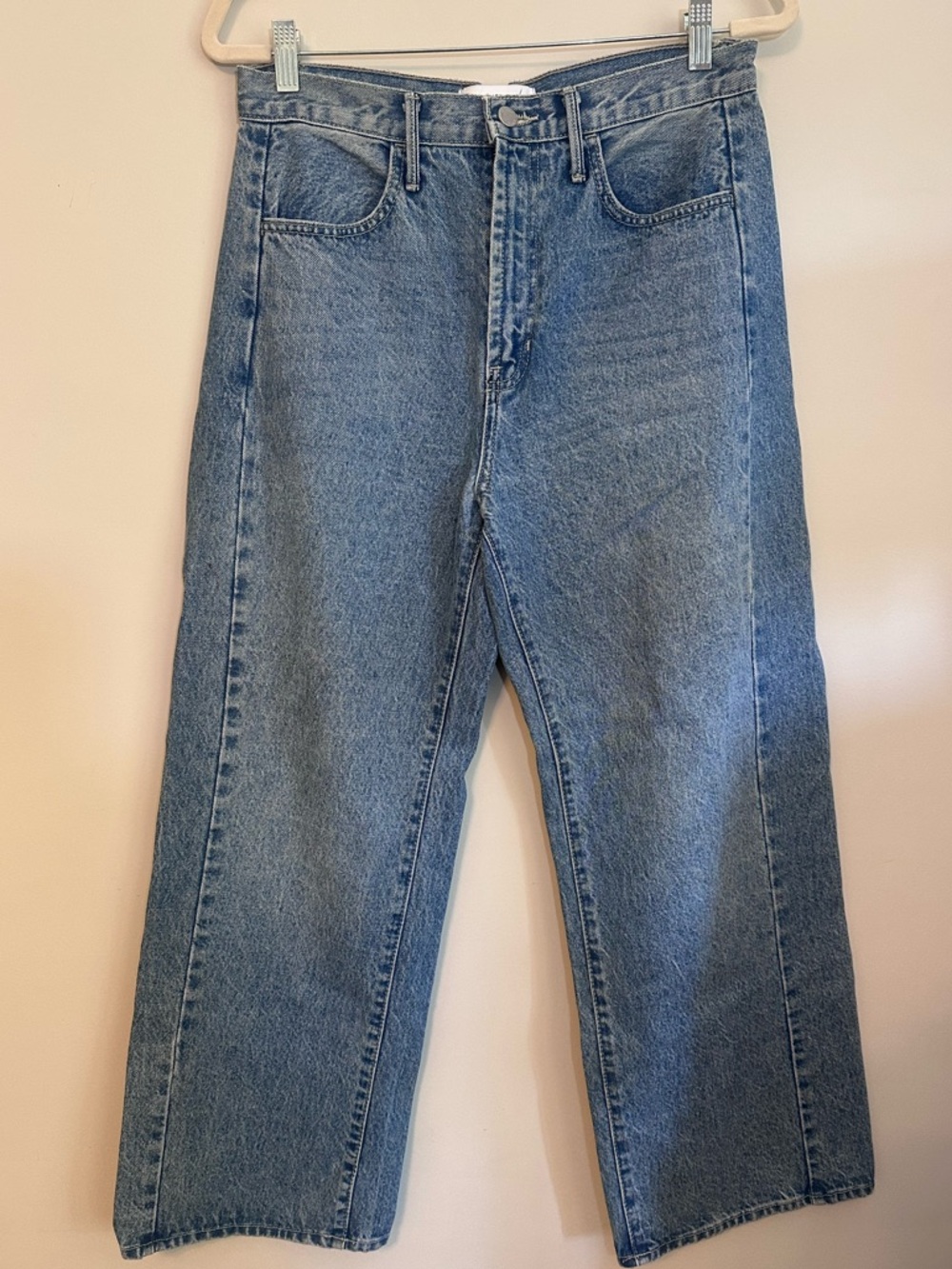 Just Black Denim Womens Wide Leg High Waisted Barrel Jeans Blue Size 28